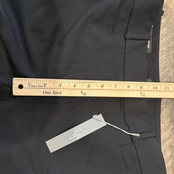 NWT LOFT Women's Skinny Fit Trouser Pant Black Size 6 - Picture 5 of 10